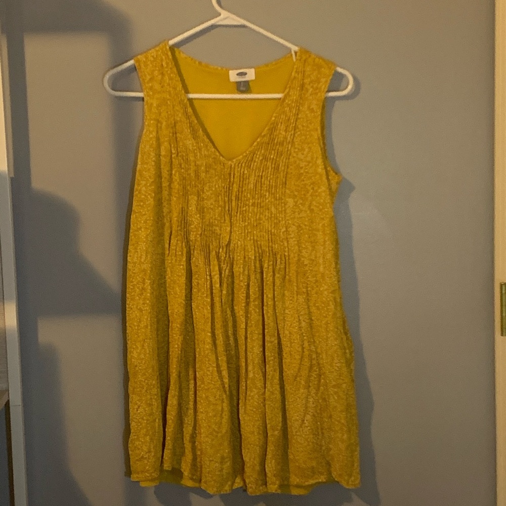 yellow old navy sun dress size small